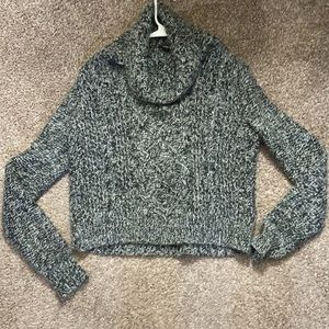 Express medium wool knit black and white sweater in great condition